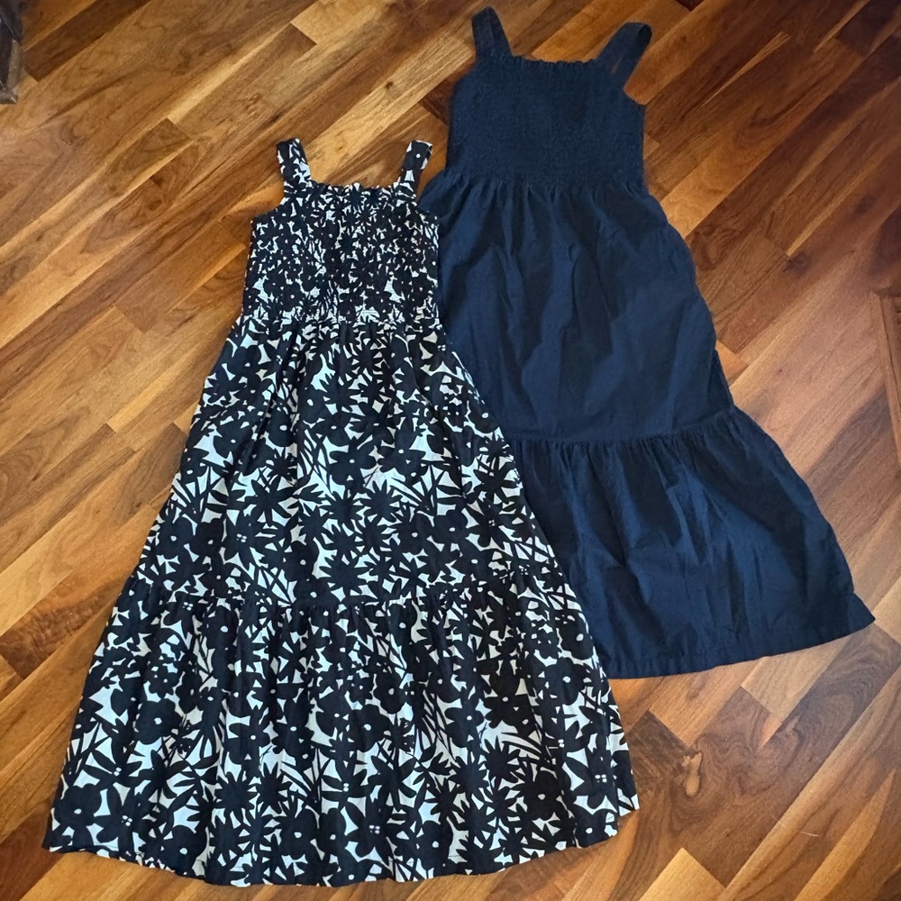 Everlane Black & White Pattern + Black Dress Set, ECU